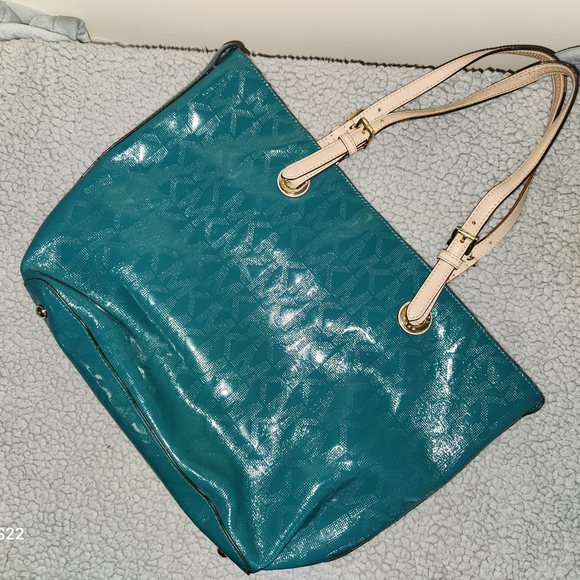Michael Kors Handbags - Michael Kors Teal Tote Bag